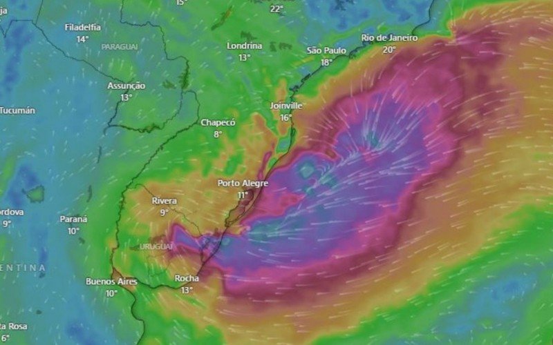 Na terça-feira (28), ele começa a passar pelo Estado ainda às 3 horas da manhã e, até 22 horas, já terá chego ao oceano