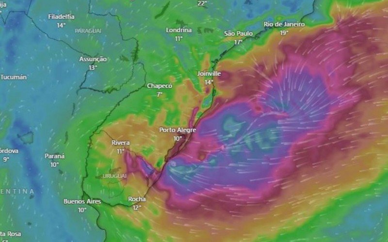 Na terça-feira (28), ele começa a passar pelo Estado ainda às 3 horas da manhã e, até 22 horas, já terá chego ao oceano