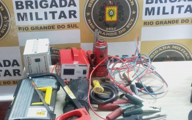 Materiais furtados durante os últimos dias em Nova Petrópolis