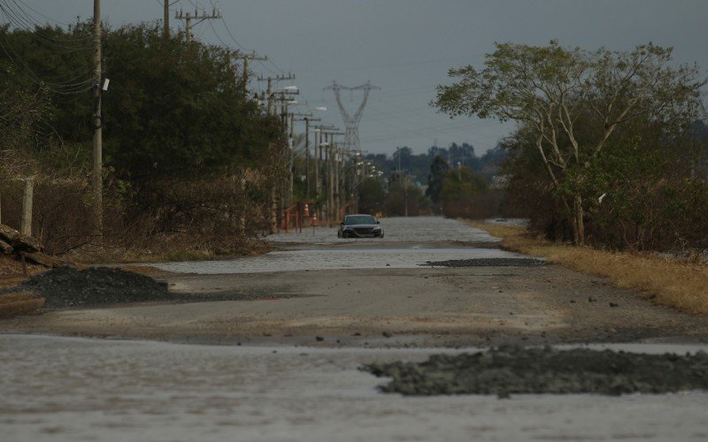 Bairro São Luís alagado durante a enchente em maio de 2024 | abc+