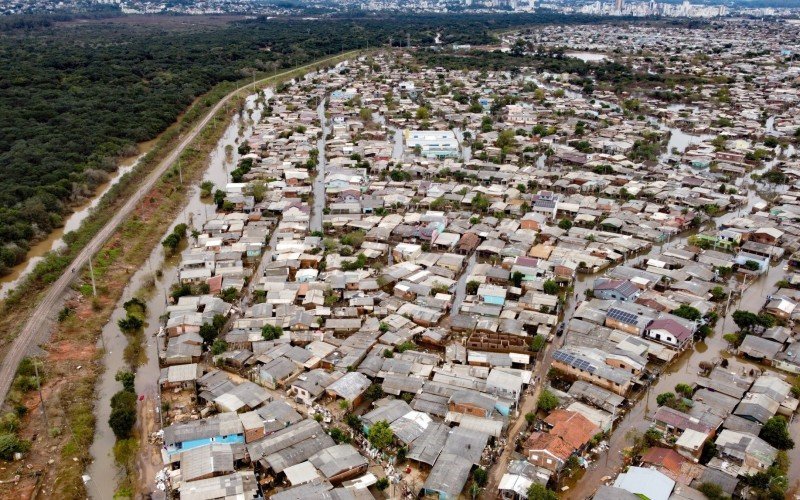 Situação do bairro Santo Afonso em 28 de maio após o bombeamento das águas da enchente em  | abc+