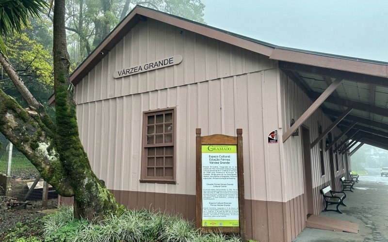 Museu sobre o trem, no bairro Várzea Grande