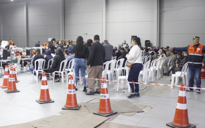 A triagem e cadastro são feitos no interior do espaço