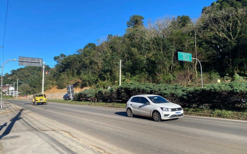 Avenida das Hortênsias, na RS-235, entre Canela e Gramado