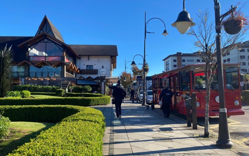 Movimento no Centro de Gramado