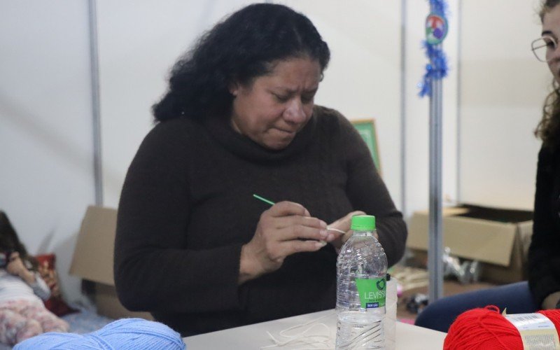 Oficinas profissionalizantes no abrigo da Fenac