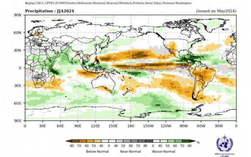Previsão da precipitação no período de Junho-Agosto de 2024 | abc+
