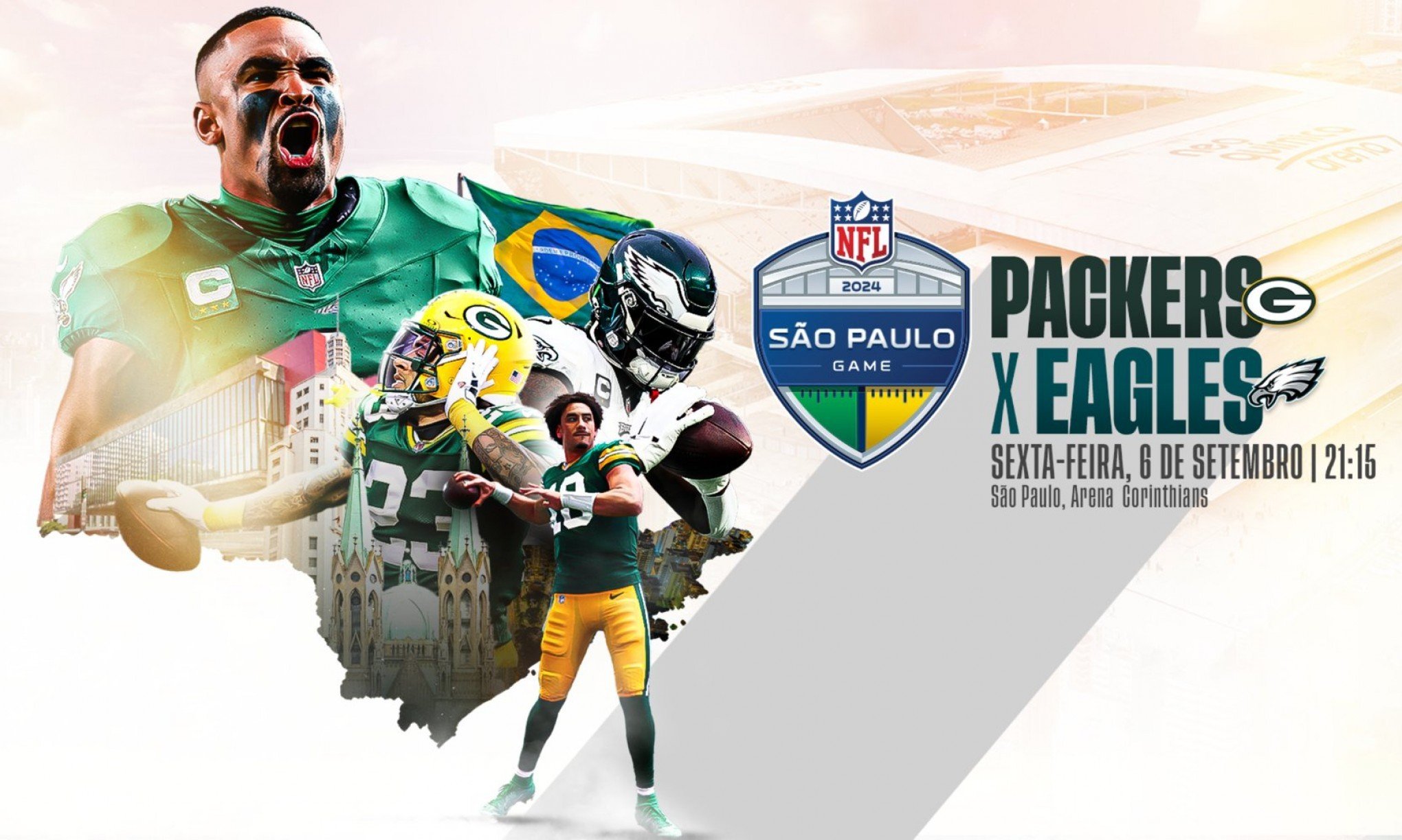 Venda de ingressos para jogo da NFL no Brasil abre para todo o público