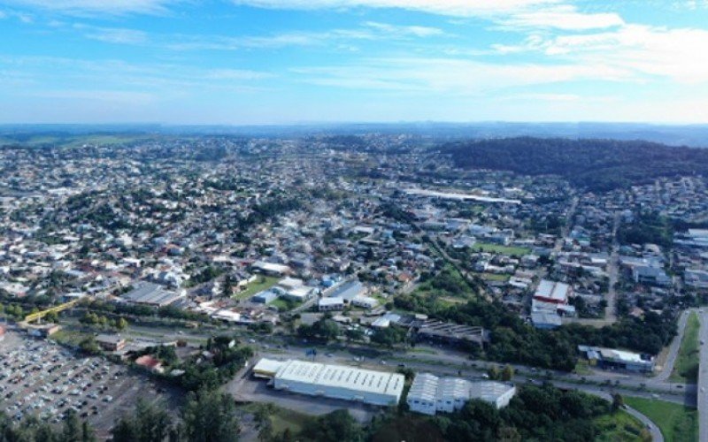 Vista aérea do bairro Rincão dos Ilhéus em Estância Velha | abc+