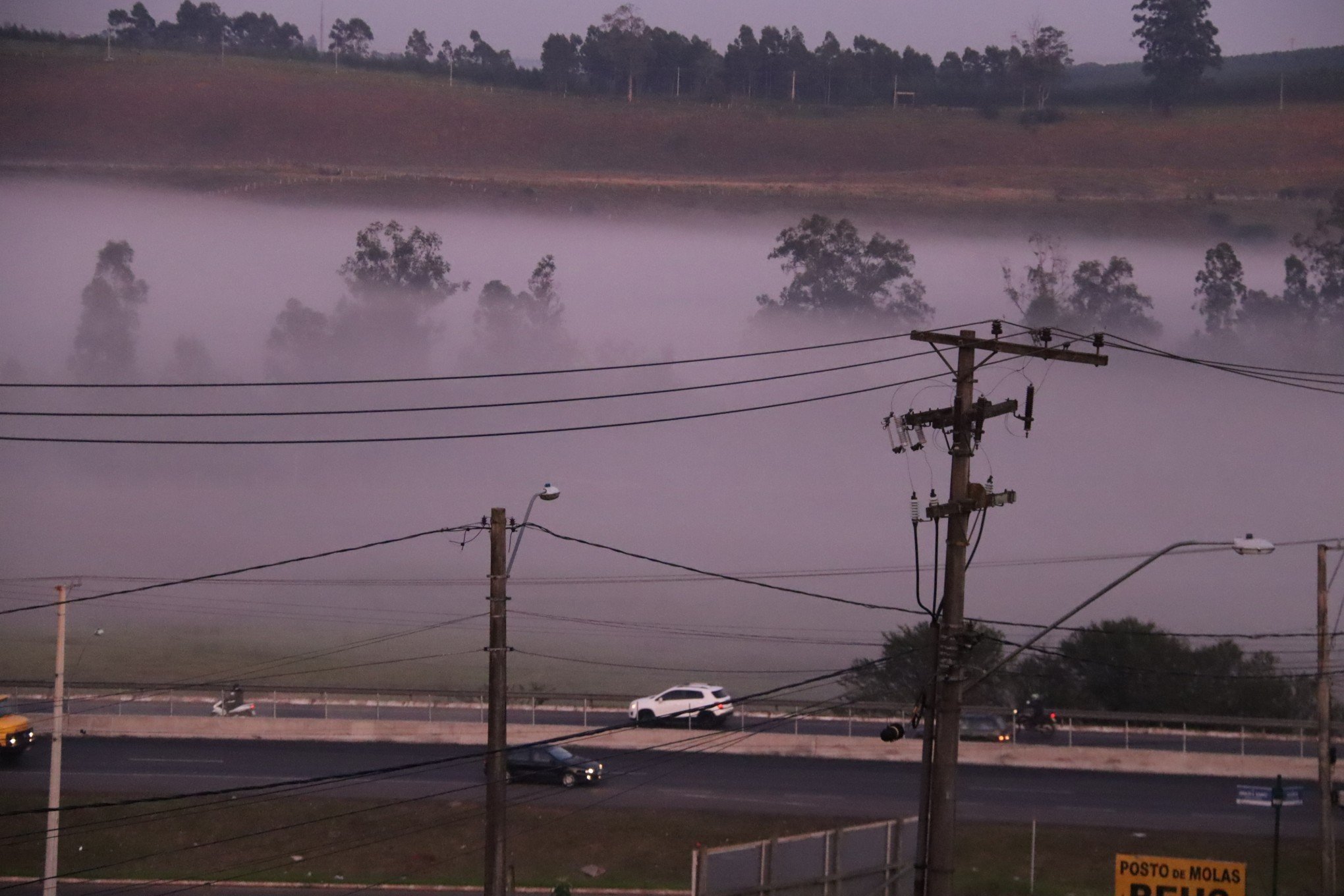 VÍDEO: Neblina ocupa área de vegetação e muda paisagem no amanhecer desta sexta-feira