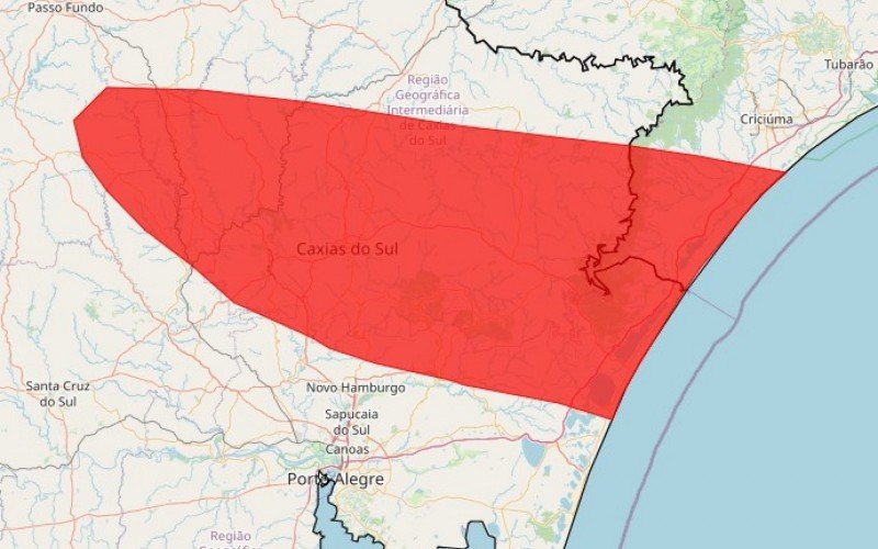 Inmet emite alerta vermelho para região entre Encosta da Serra do RS e litoral sul de SC | abc+