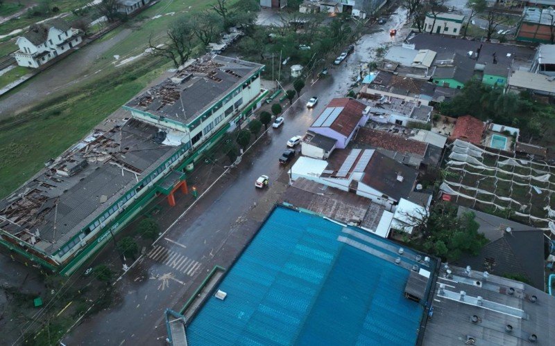 Microexplosão atinge São Luiz Gonzaga, na região das Missões