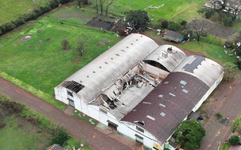 Microexplosão atinge São Luiz Gonzaga, na região das Missões