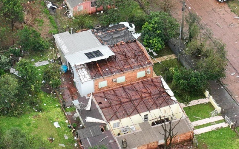Microexplosão atinge São Luiz Gonzaga, na região das Missões