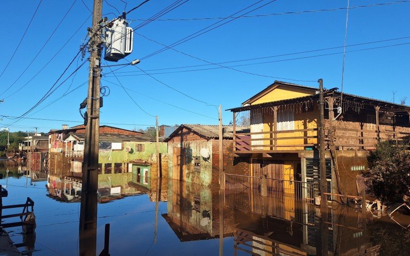 Em São Sebastião do Caí, ainda havia áreas alagadas ontem | abc+