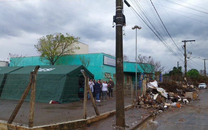 Tenda do Sesi fica no pátio da USF Palmeira | abc+