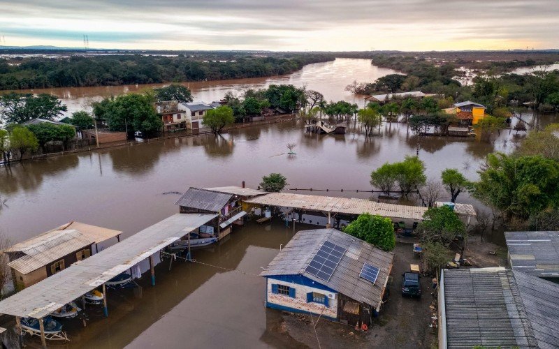 Nova Santa Rita em 19 junho 2024 rio dos sinos e rio caí