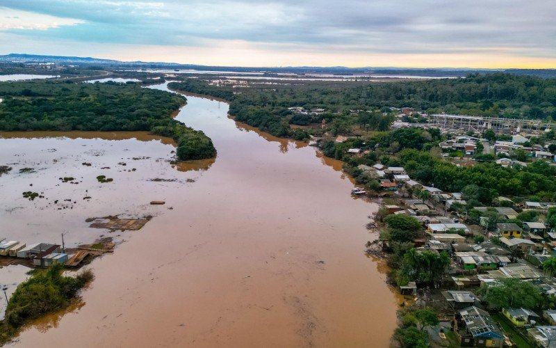 Nova Santa Rita em 19 junho 2024 rio dos sinos e rio caí