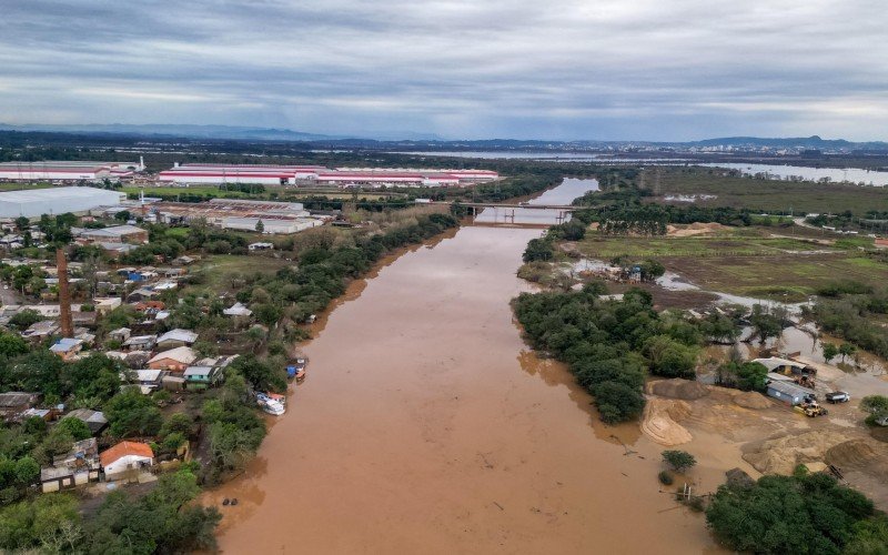Nova Santa Rita em 19 junho 2024 rio dos sinos e rio caí