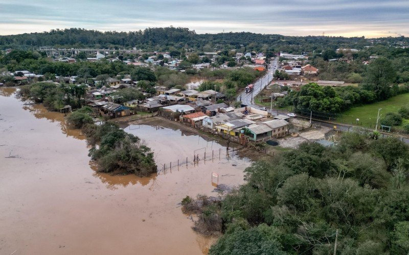 Nova Santa Rita em 19 junho 2024 rio dos sinos e rio caí