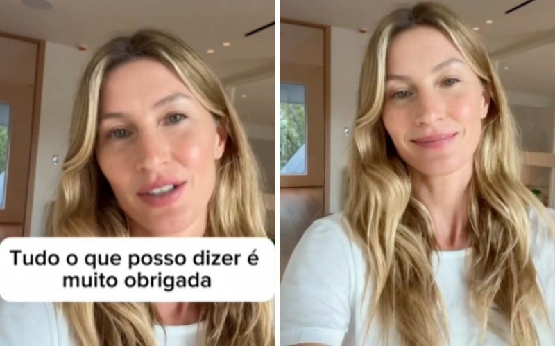 "Tudo que posso dizer é muito obrigada", disse Gisele em um vídeo de agradecimento | abc+