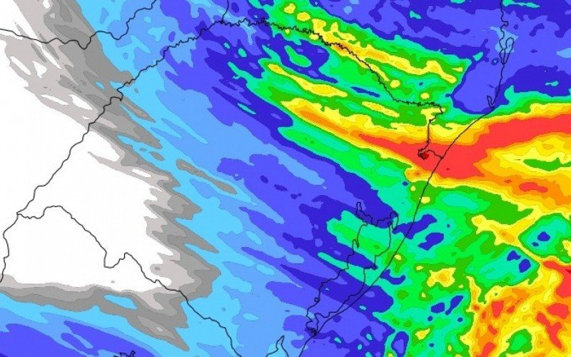 Ciclone extratropical se formando no RS | abc+