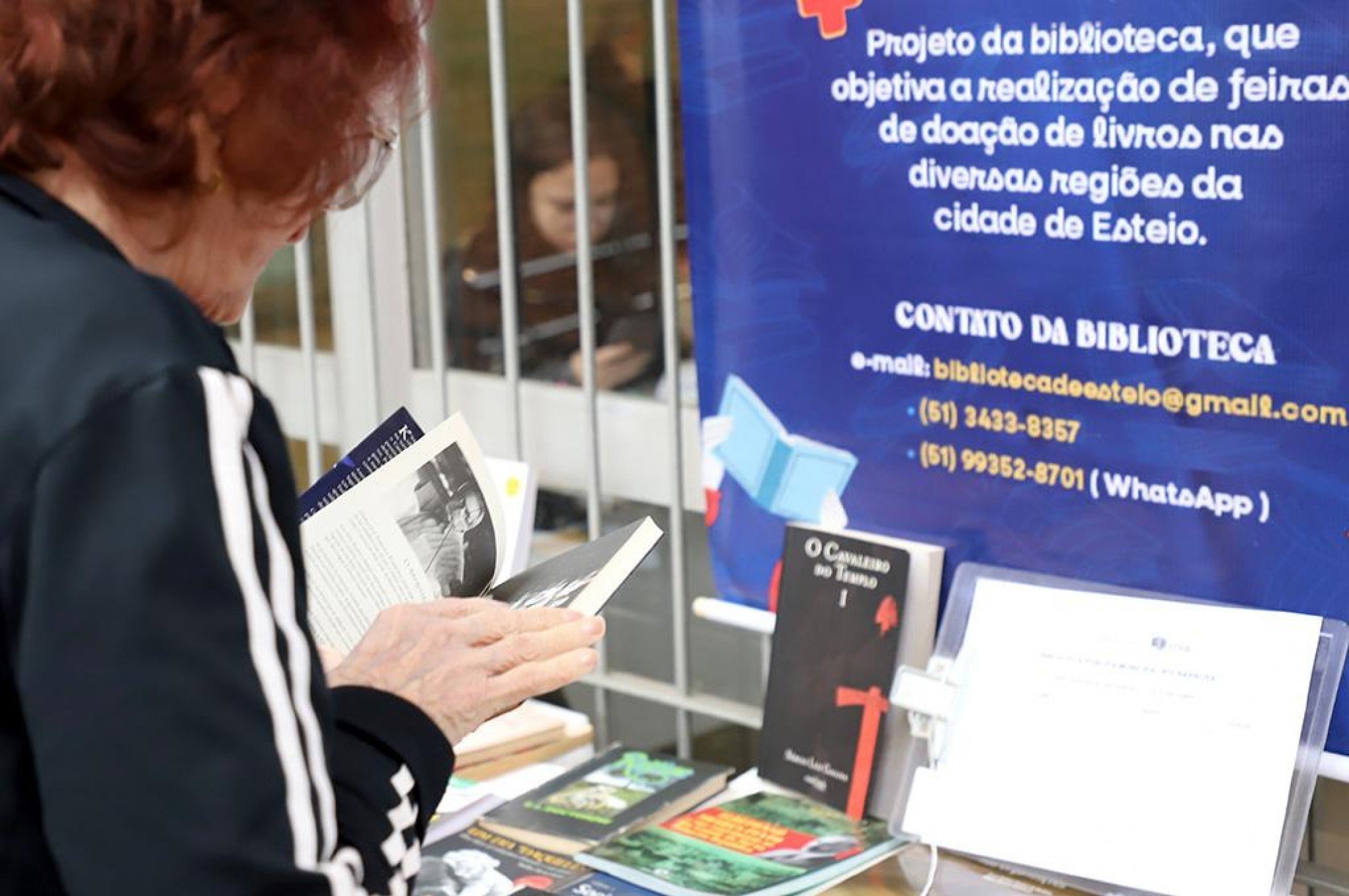 Biblioteca de Esteio promove feira de doação de livros até esta sexta-feira