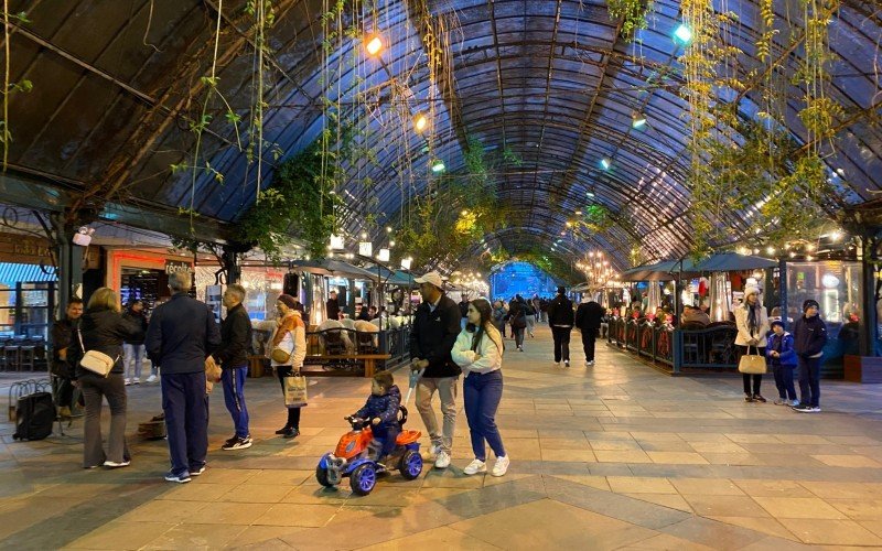 Movimentação na retomada do turismo, no Centro de Gramado