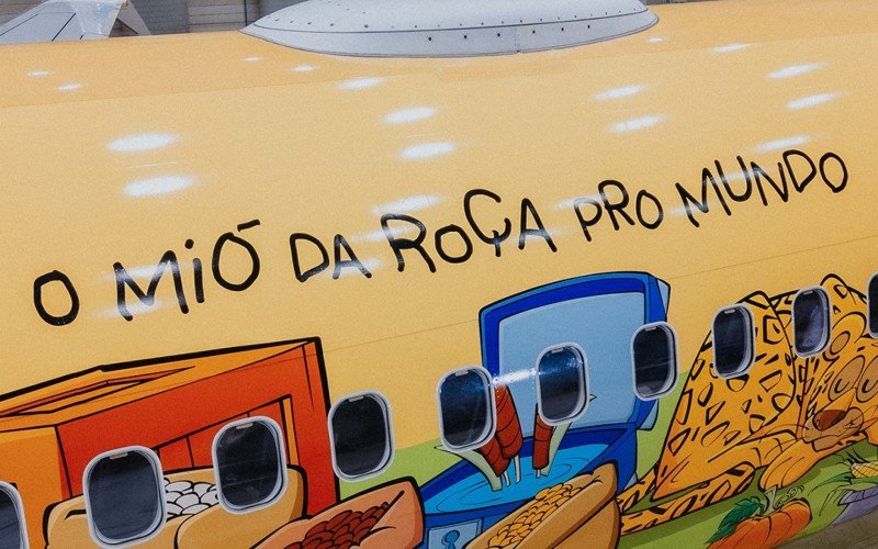 Avião da Gol em homenagem ao Chico Bento 