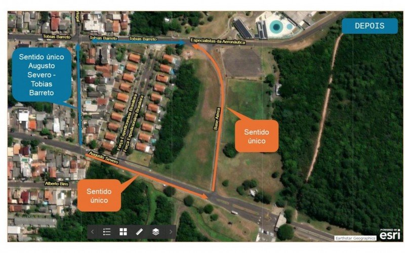 Sentido de vias será alterado para atender fluxo no entorno da Base Aérea de Canoas