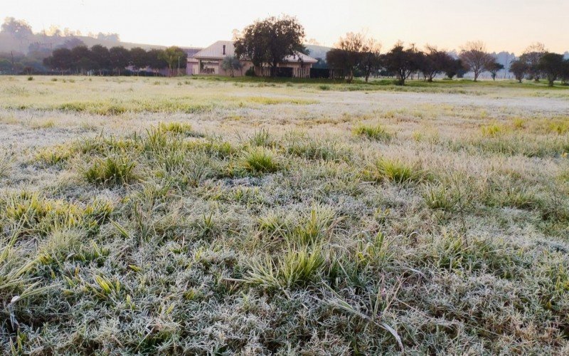 Geada em Campo Bom