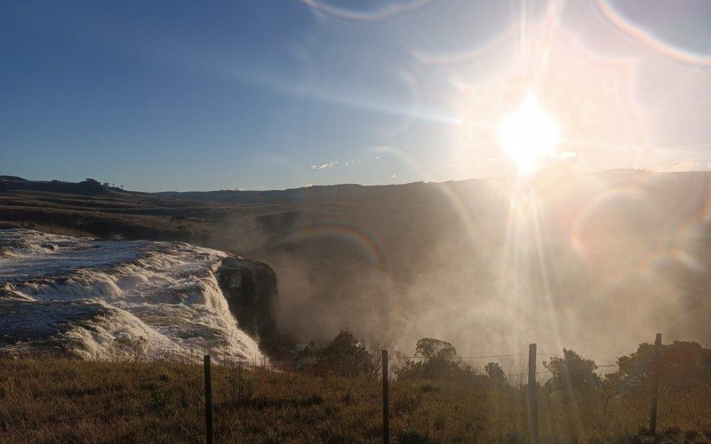 Cachoeira na Barragem do Salto, no Rio Tainhas, em Jaquirana | abc+