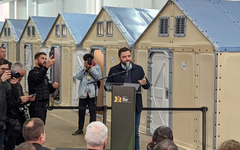 Cidade temporária é inaugurada em Canoas
