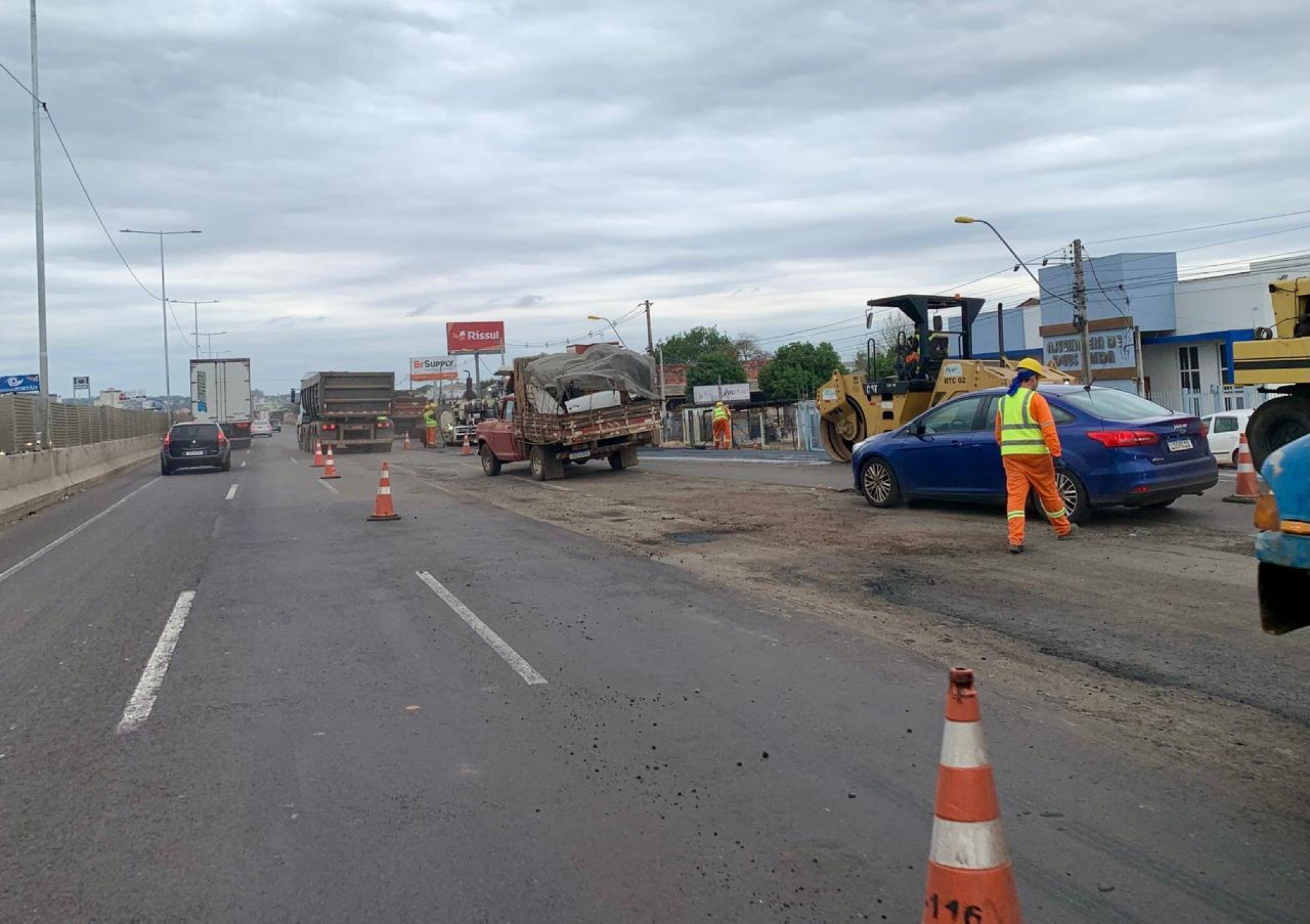 BR-116: Com trecho em pista simples, rodovia apresenta lentidão em São Leopoldo