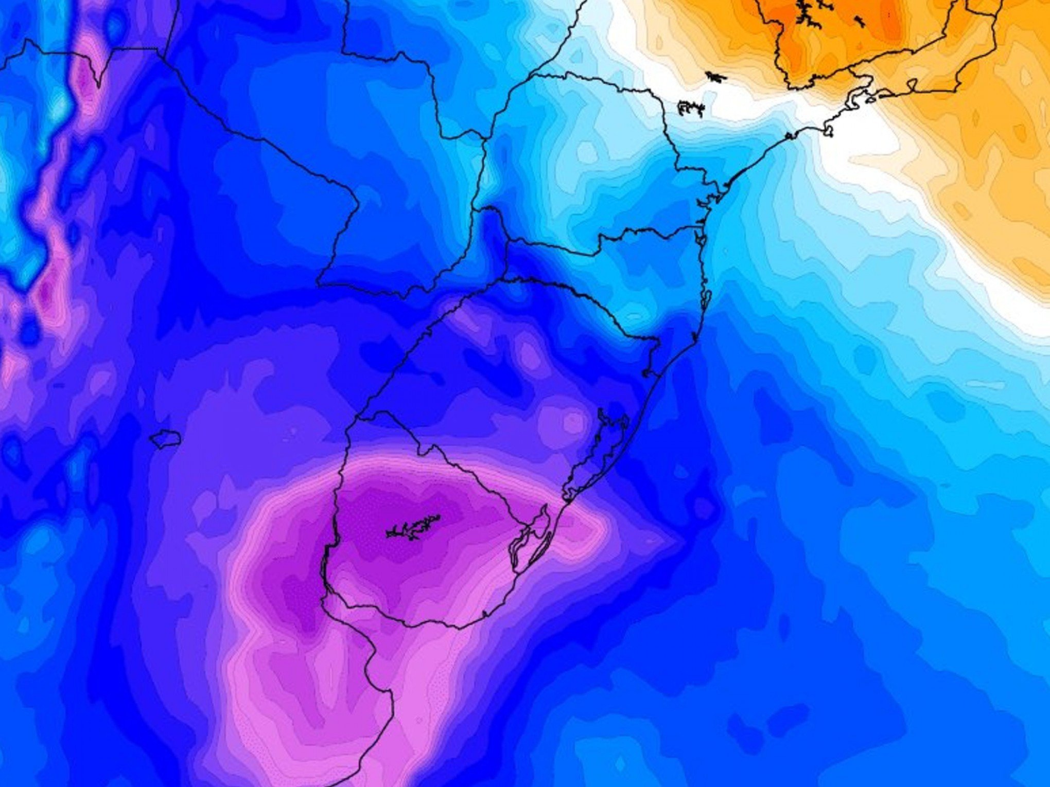 "Poderoso reforço de ar polar": Bolha de ar extremamente frio alcança parte do RS durante a semana