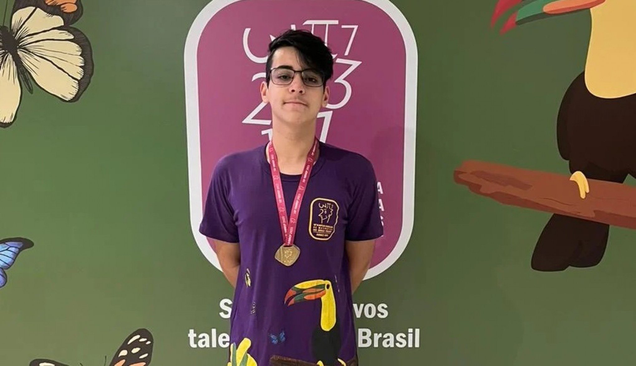 Estudante de Portão ganha medalha de ouro na Olimpíada Brasileira de Matemática