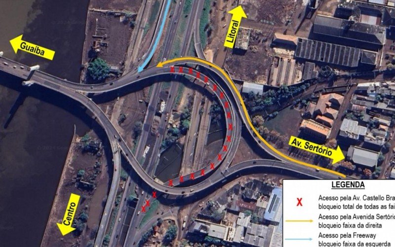 Veja no mapa como serão os bloqueios na alça do vão móvel | abc+