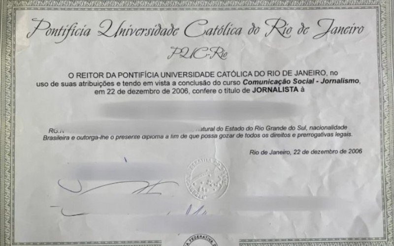 Diploma apresentado pela Polícia Civil era usado pelo servidor para cargos maiores