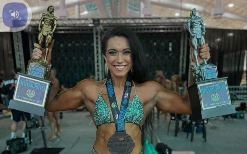 Thayse Coelho, de 23 anos, conquistou três títulos no Campeonato Nacional IFBB de Fisiculturismo | abc+