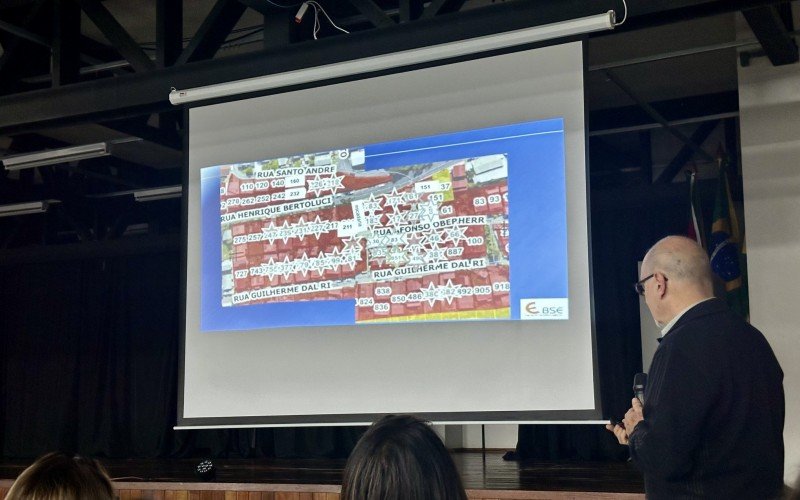 Engenheiro Luiz Bressani apresentou resultados do estudo geotécnico realizado no bairro Piratini, em Gramado