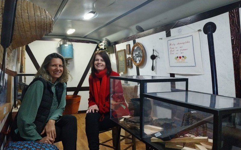 Museu Itinerante de Morro Reuter com arquiteta Silvana Londero e Tânia Goulart, chefe de departamento de Cultura | abc+