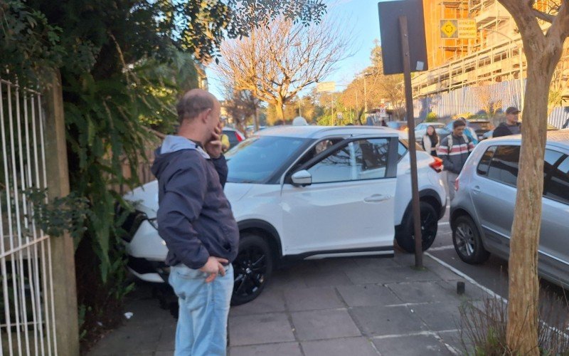 Acidente ocorreu após cadelinha de condutora ir para baixo de pedais do carro