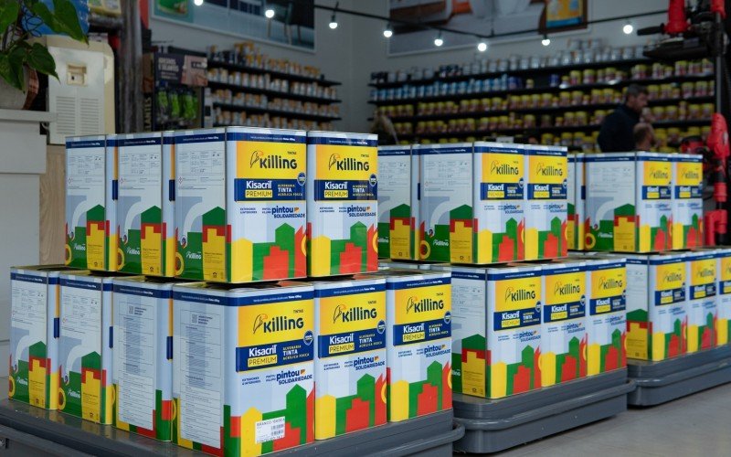 iniciativa conta com a doação de tintas premium | abc+