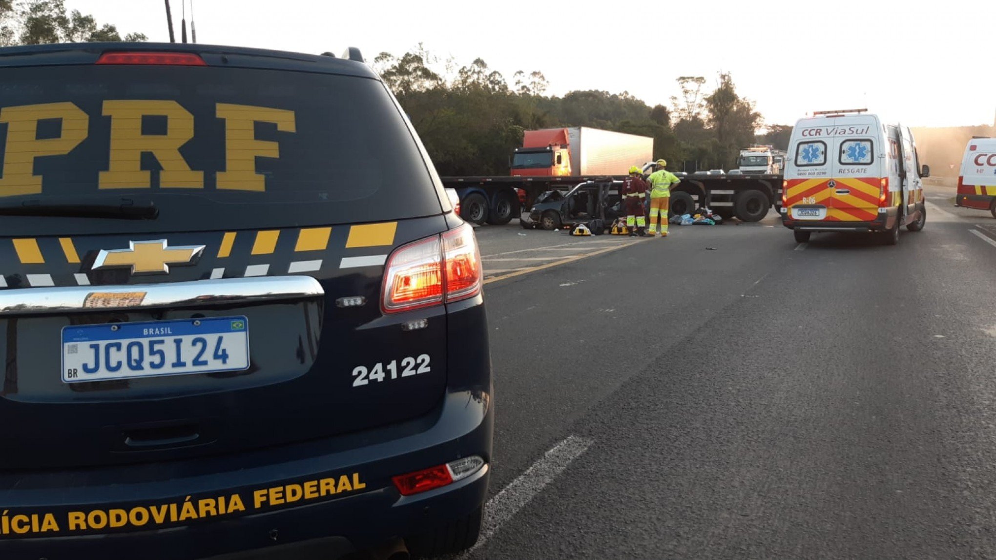 BR-386: Mulher morre em acidente entre carro e carreta em Montenegro