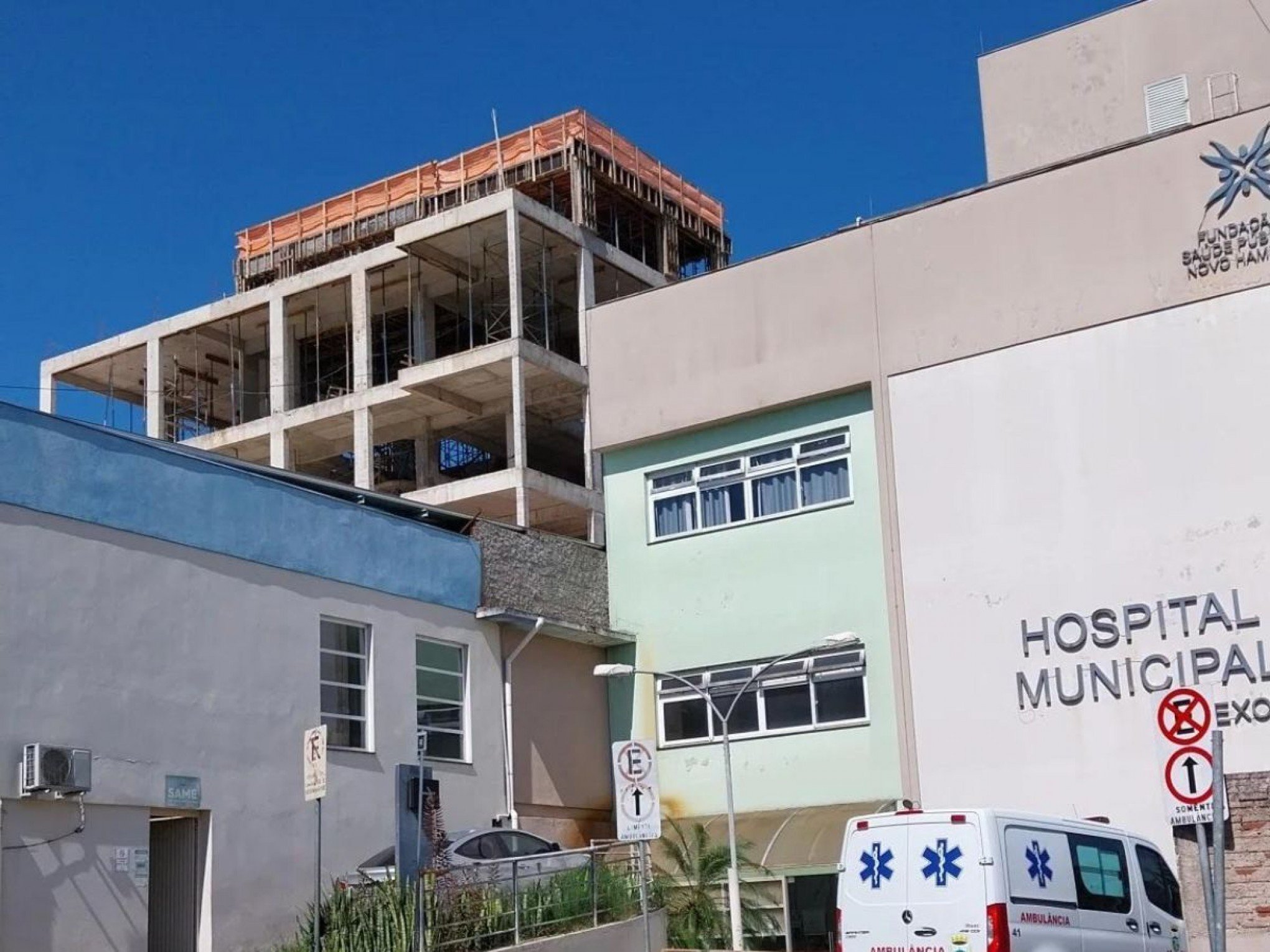 Obra do Anexo 2 do Hospital Municipal de Novo Hamburgo será finalizada por uma nova empresa; entenda