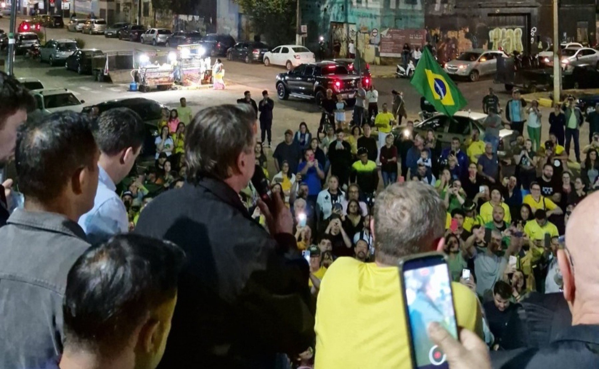 Bolsonaro chegou em São Leopoldo na noite desta quarta-feira