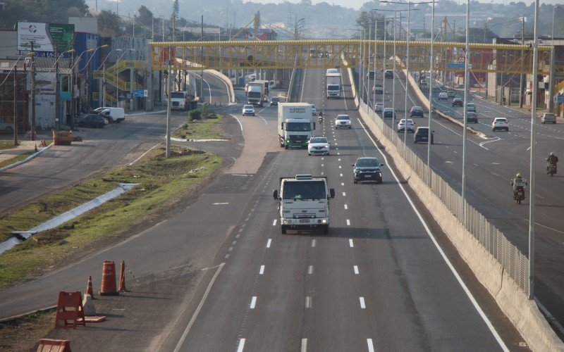 Marcações tiveram início no novo viaduto da Scharlau