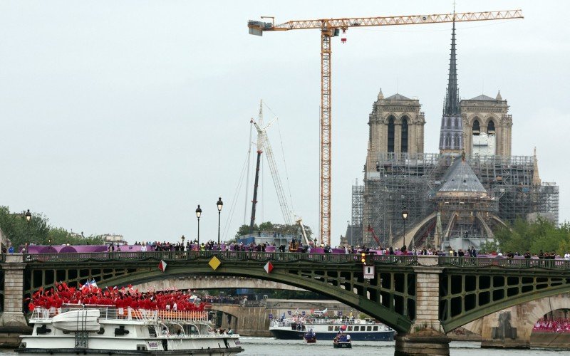 Catedral Notre Dame de Paris faz parte do cenário da cerimônia de abertura dos Jogos | abc+