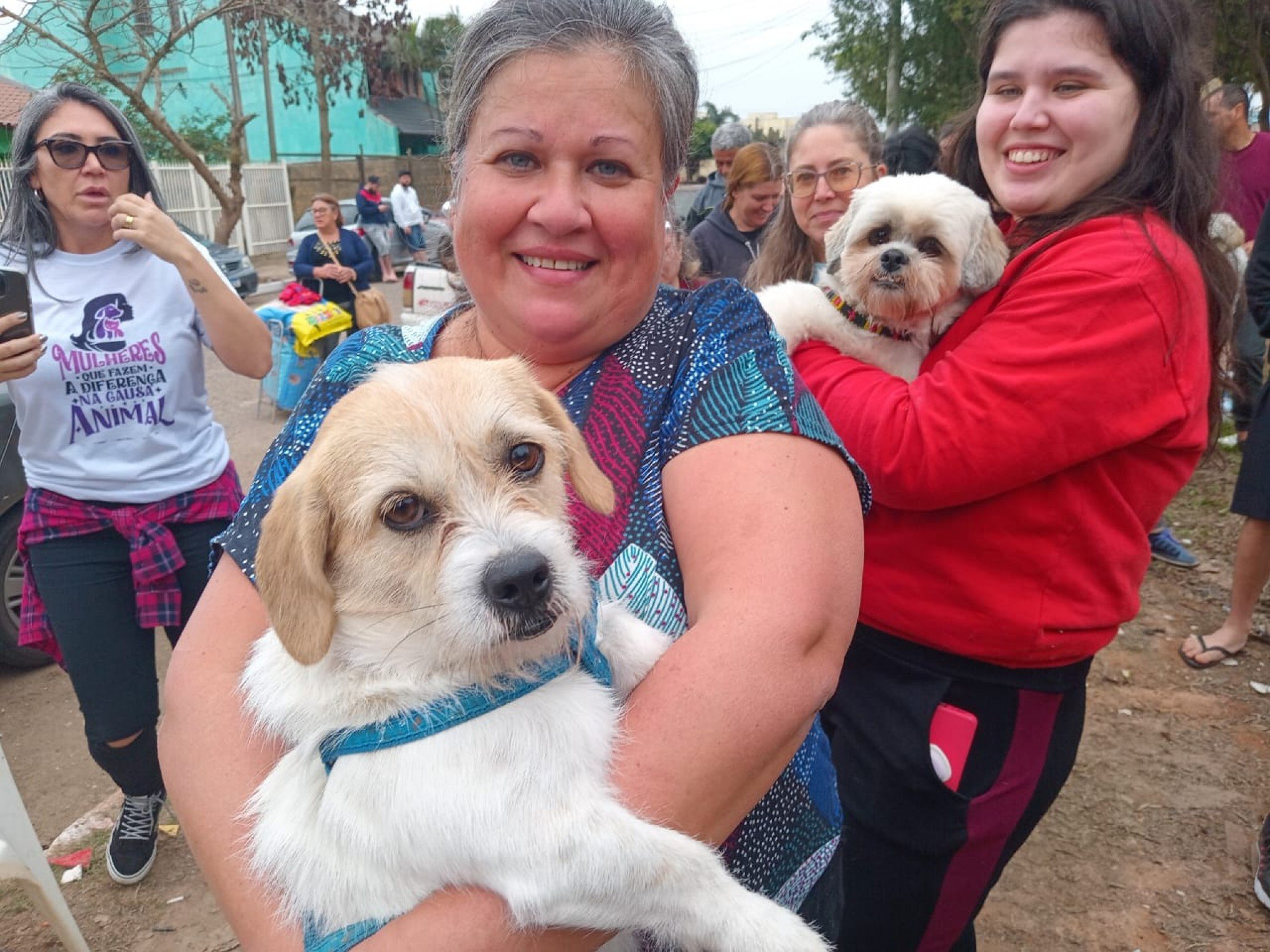 Ação solidária garante sacos de ração e atendimento veterinário para centenas de cães