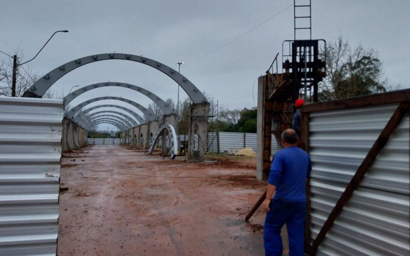 Obras na Rua Coberta em Campo Bom 